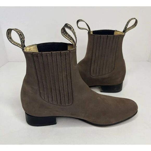 Wild West Brown Suede Boots‎ Women’s Size 9/Mexico 26 - Picture 2 of 10